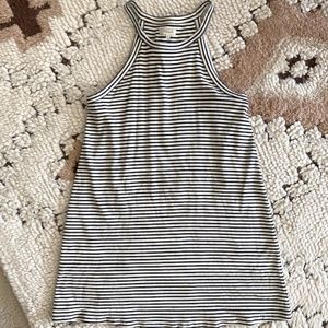MADEWELL Striped Tank Dress, Blue Stripe, L